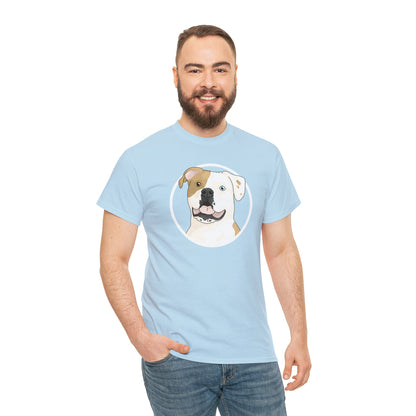 American Bulldog Circle | T-shirt - Detezi Designs-19429575815547205586