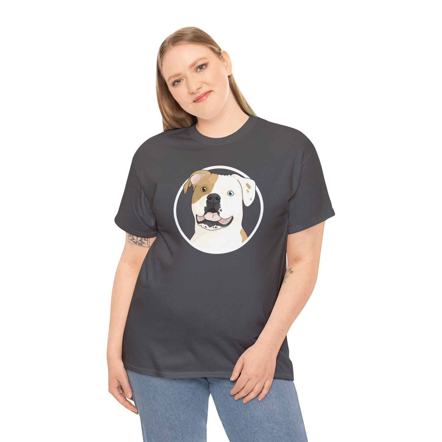 American Bulldog Circle | T-shirt - Detezi Designs-19429575815547205586