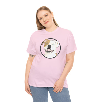 American Bulldog Circle | T-shirt - Detezi Designs-19429575815547205586