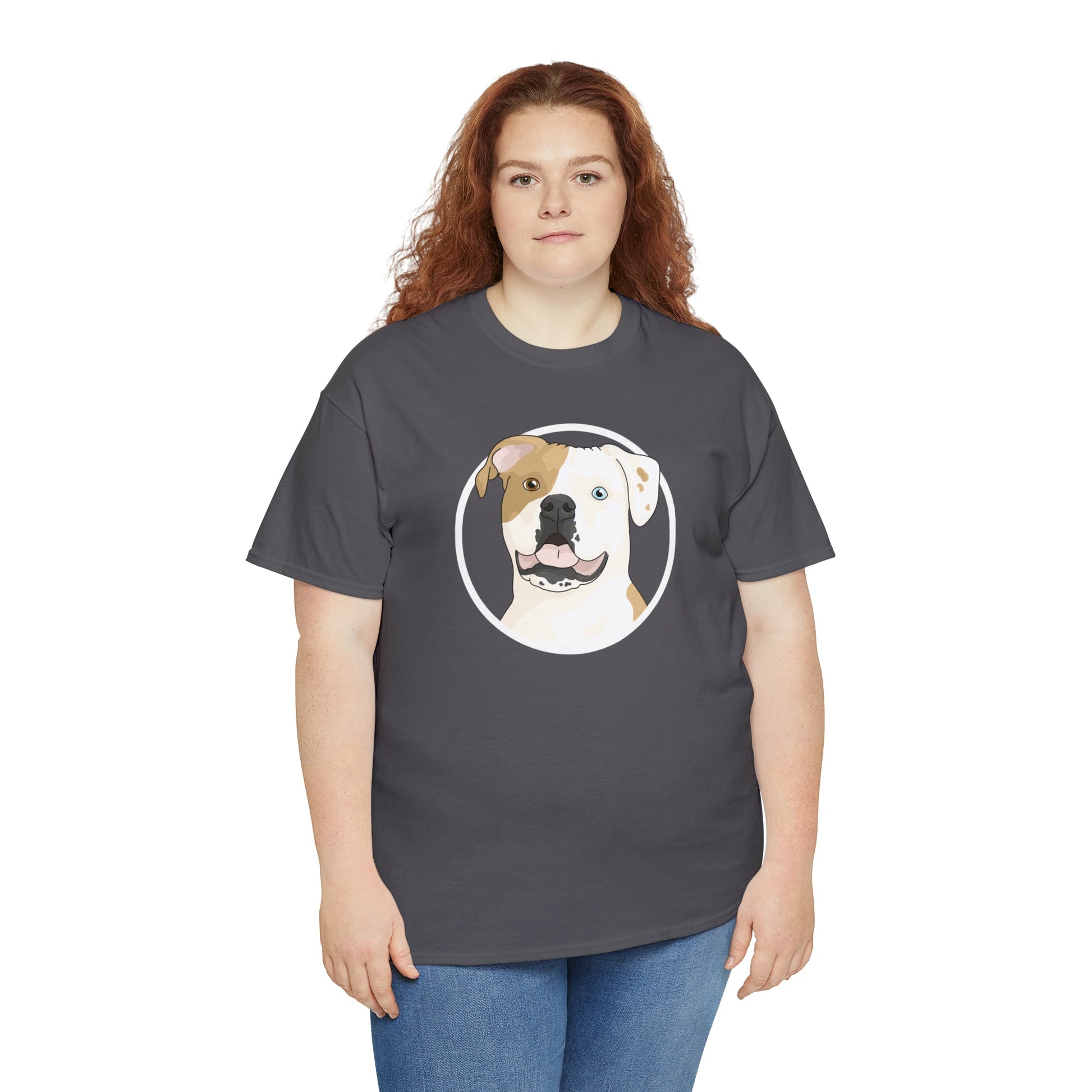 American Bulldog Circle | T-shirt - Detezi Designs-19429575815547205586