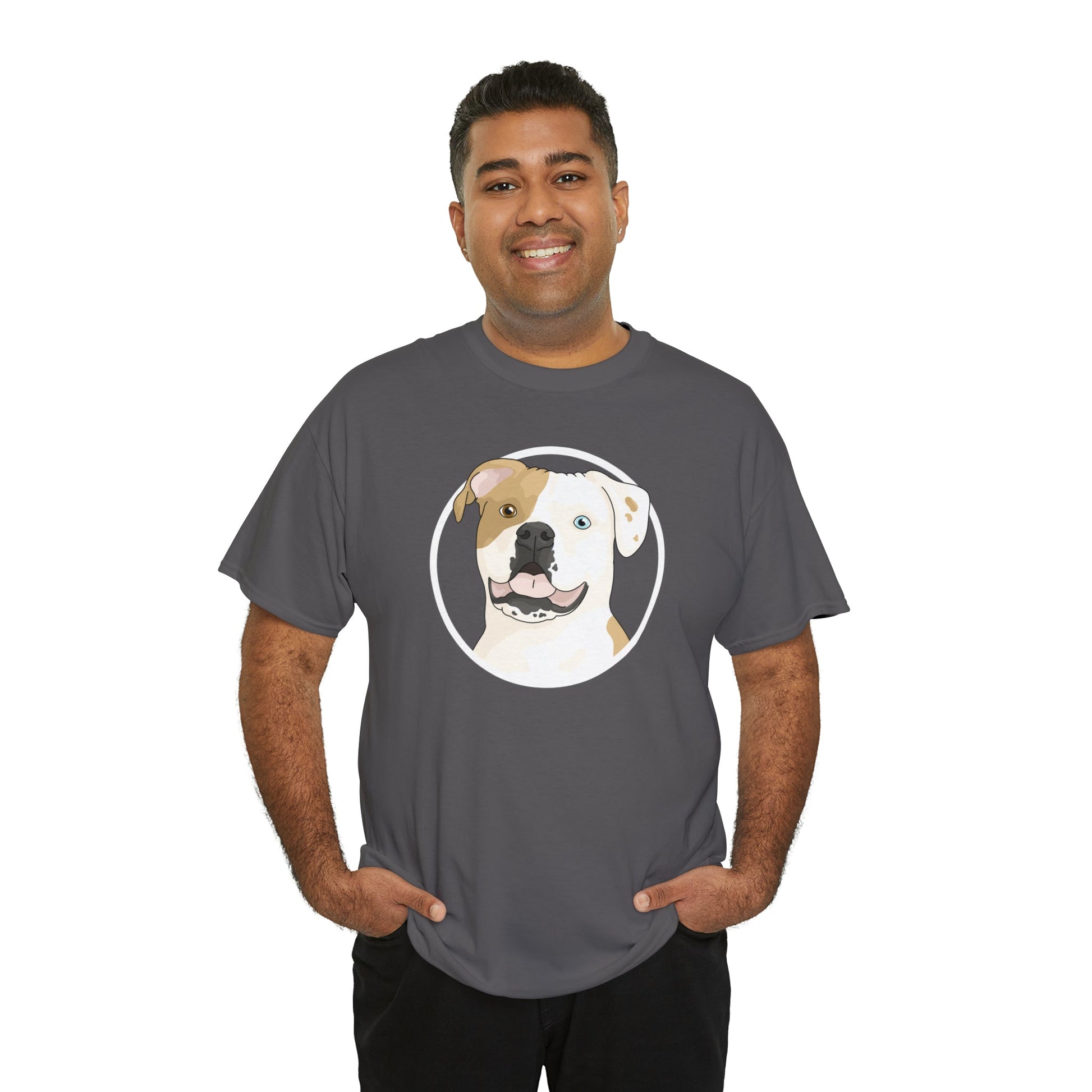 American Bulldog Circle | T-shirt - Detezi Designs-19429575815547205586