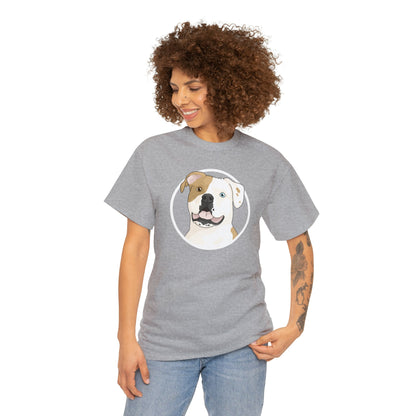 American Bulldog Circle | T-shirt - Detezi Designs-19429575815547205586