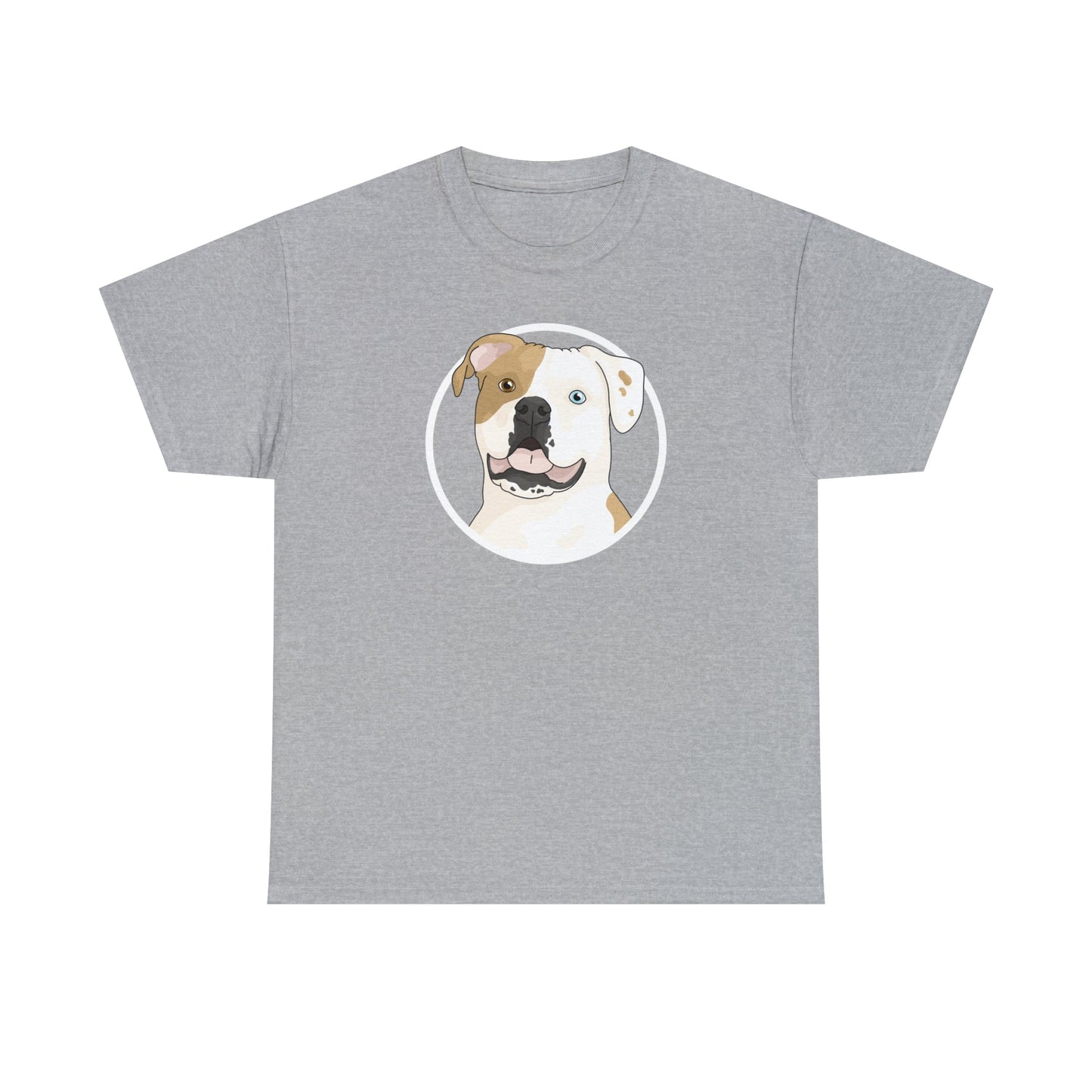 American Bulldog Circle | T-shirt - Detezi Designs-19429575815547205586