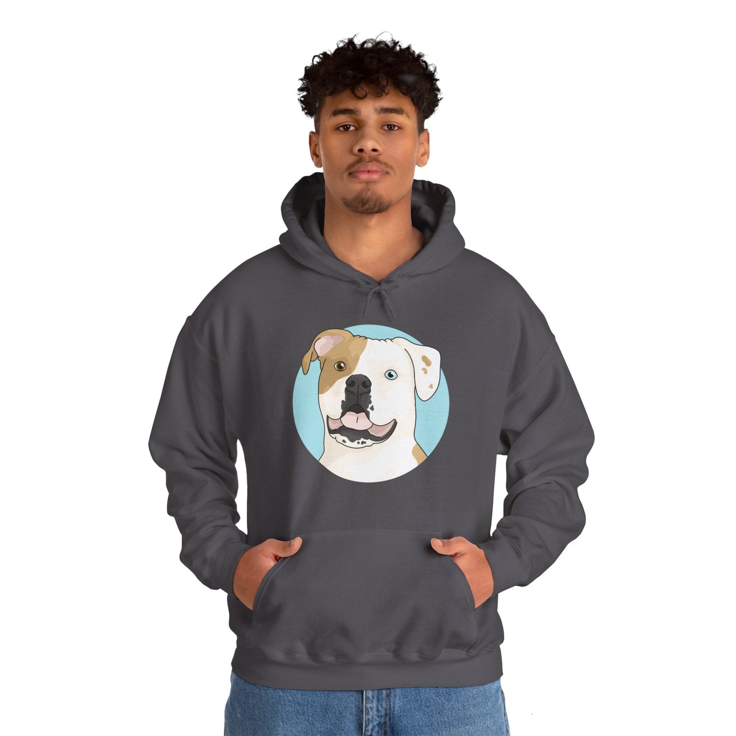 American Bulldog | Hooded Sweatshirt - Detezi Designs-10276567149816131485