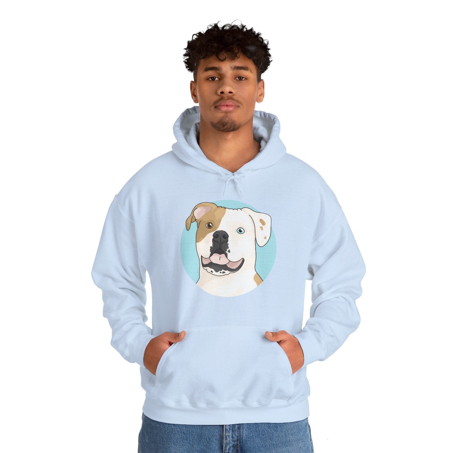 American Bulldog | Hooded Sweatshirt - Detezi Designs-10276567149816131485