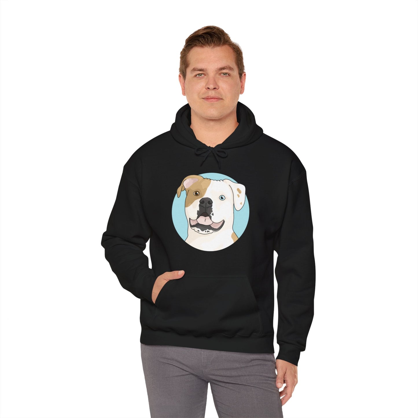 American Bulldog | Hooded Sweatshirt - Detezi Designs-10276567149816131485