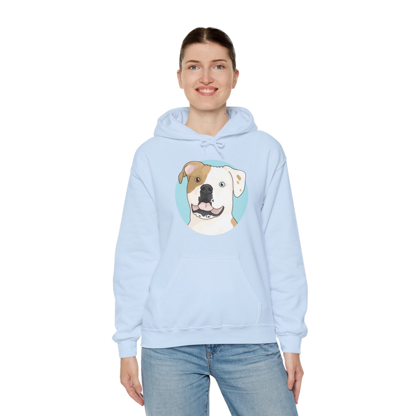 American Bulldog | Hooded Sweatshirt - Detezi Designs-10276567149816131485