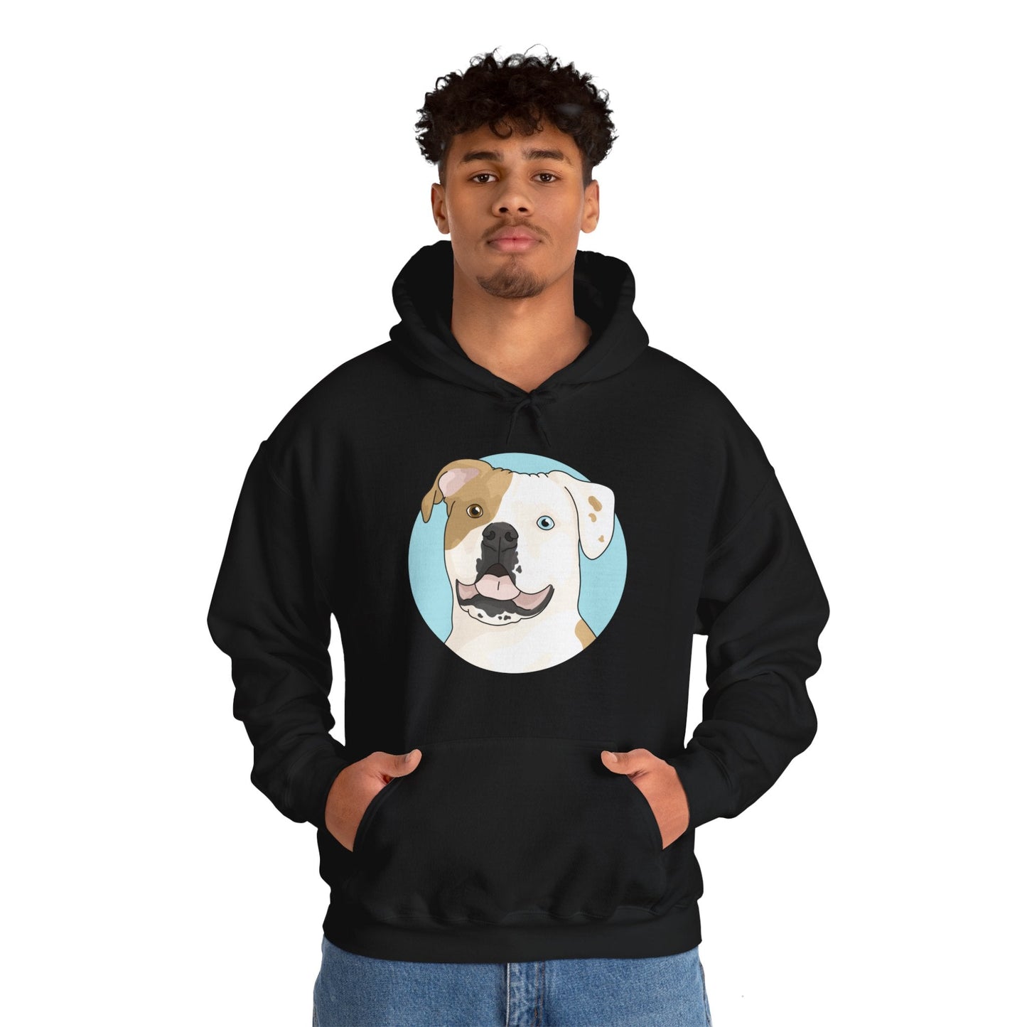 American Bulldog | Hooded Sweatshirt - Detezi Designs-10276567149816131485