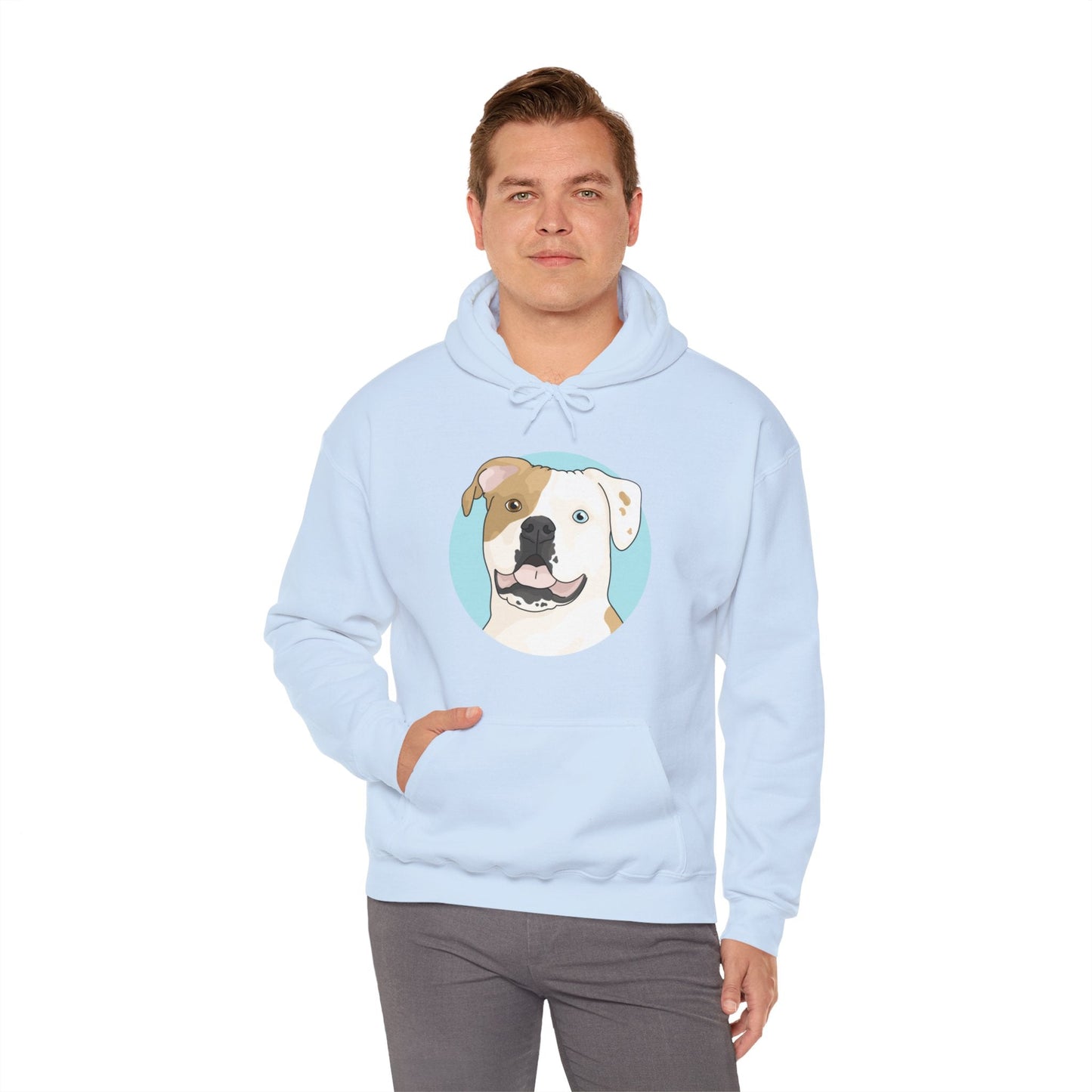 American Bulldog | Hooded Sweatshirt - Detezi Designs-10276567149816131485