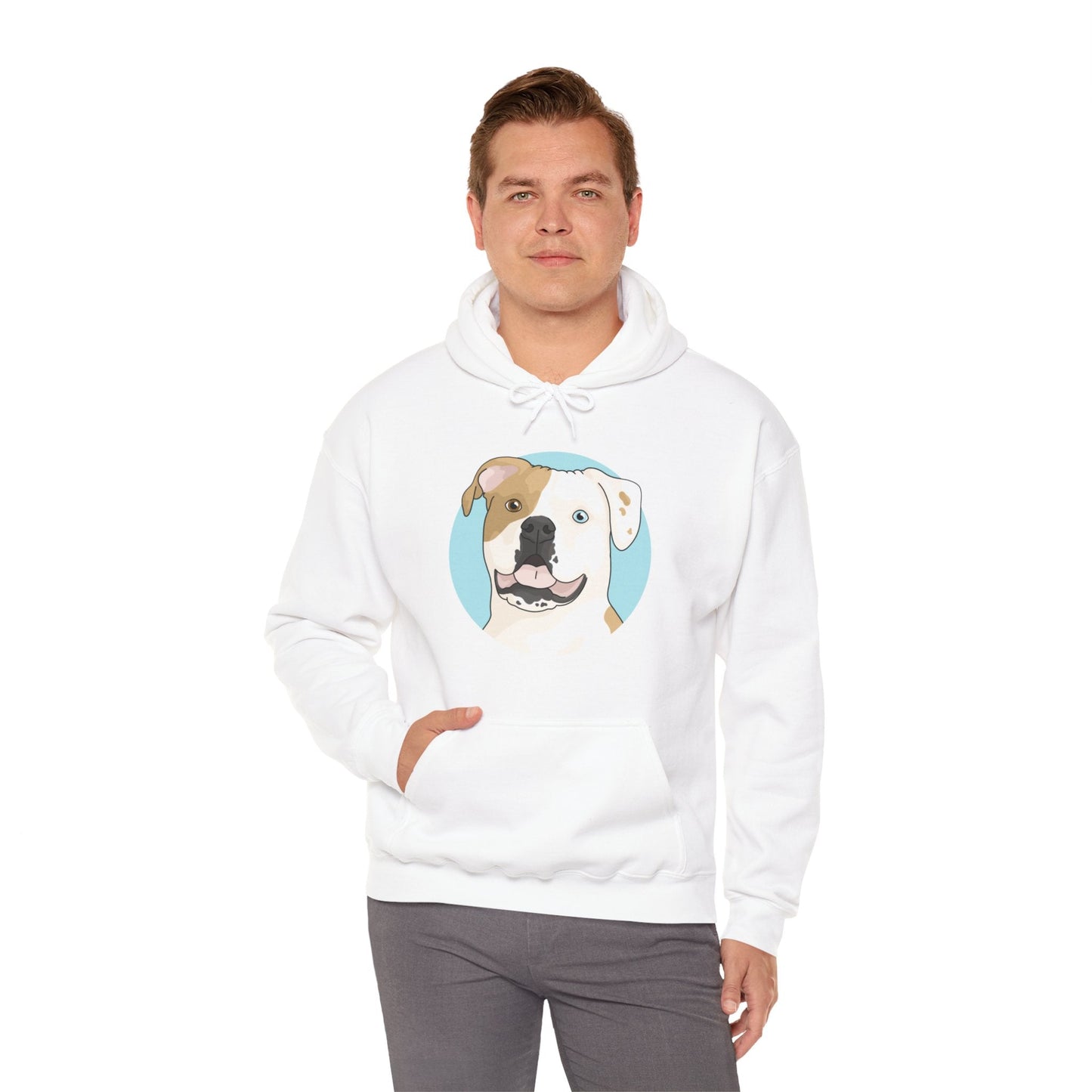 American Bulldog | Hooded Sweatshirt - Detezi Designs-10276567149816131485