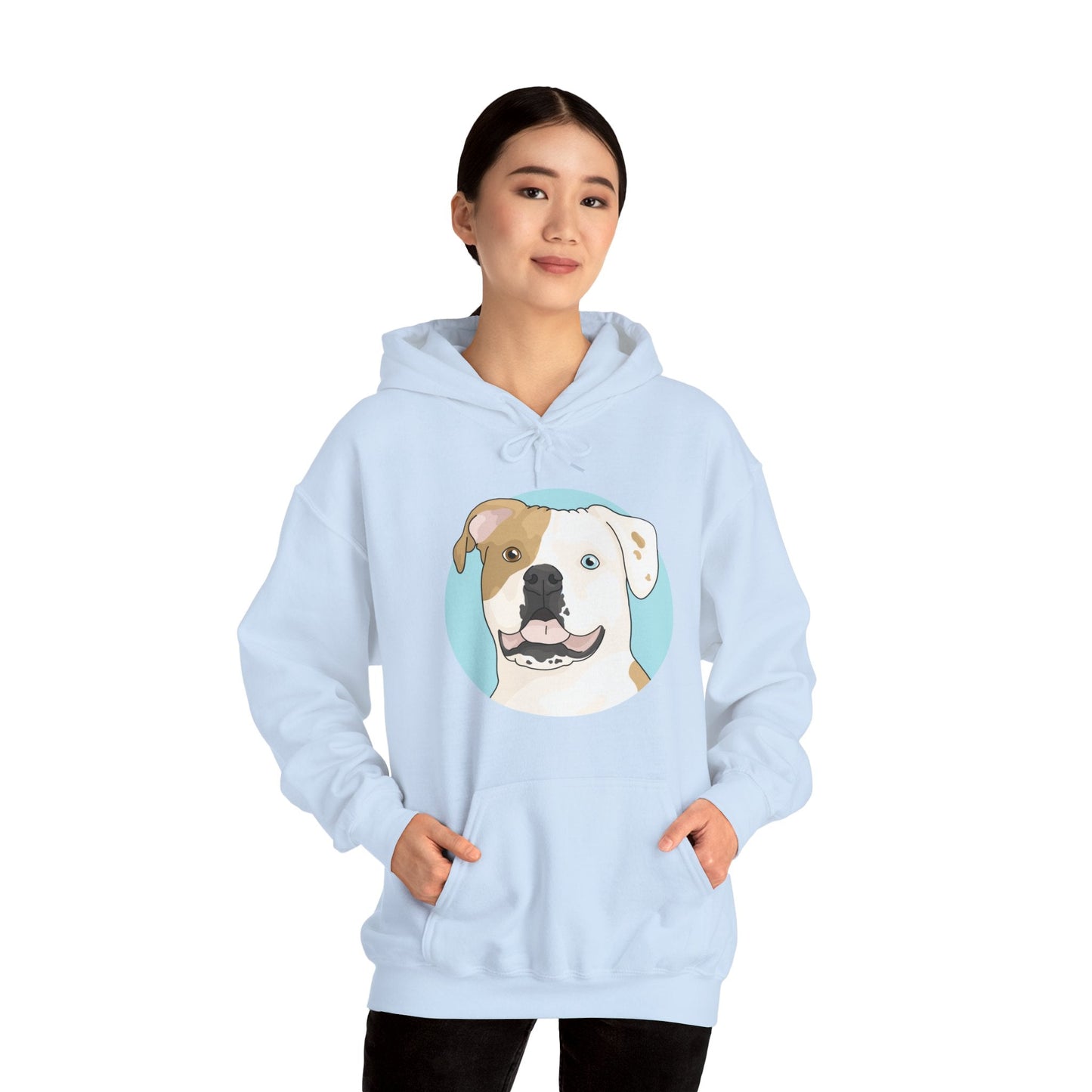 American Bulldog | Hooded Sweatshirt - Detezi Designs-10276567149816131485