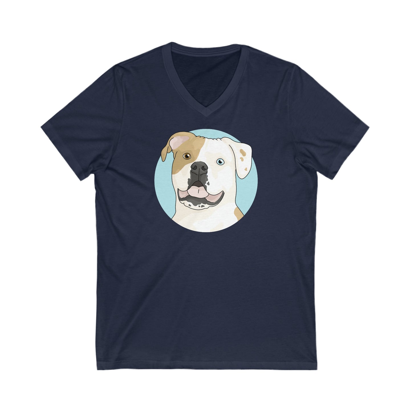 American Bulldog | Unisex V-Neck Tee - Detezi Designs-20614714880406216438