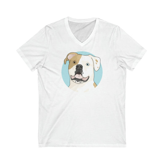 American Bulldog | Unisex V-Neck Tee - Detezi Designs-22485433289088699872