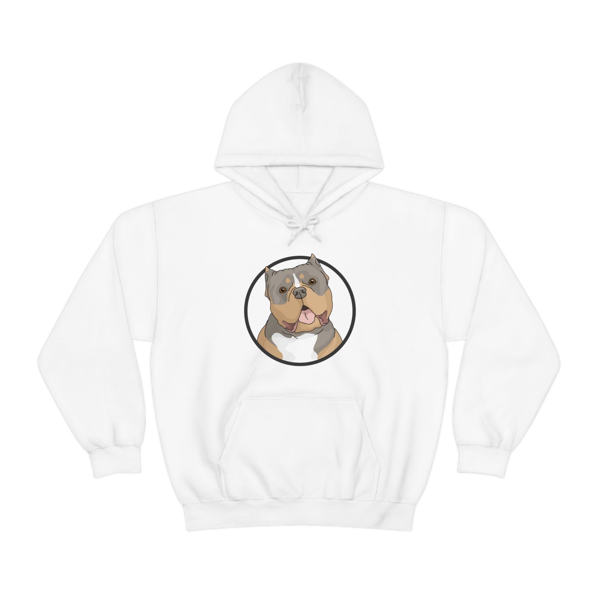 American Bully Circle | Hooded Sweatshirt - Detezi Designs-10285265627762308377