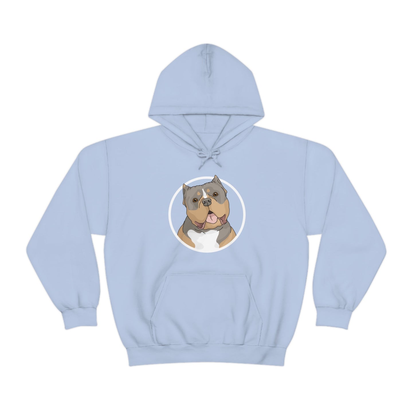 American Bully Circle | Hooded Sweatshirt - Detezi Designs-12899702158914403469