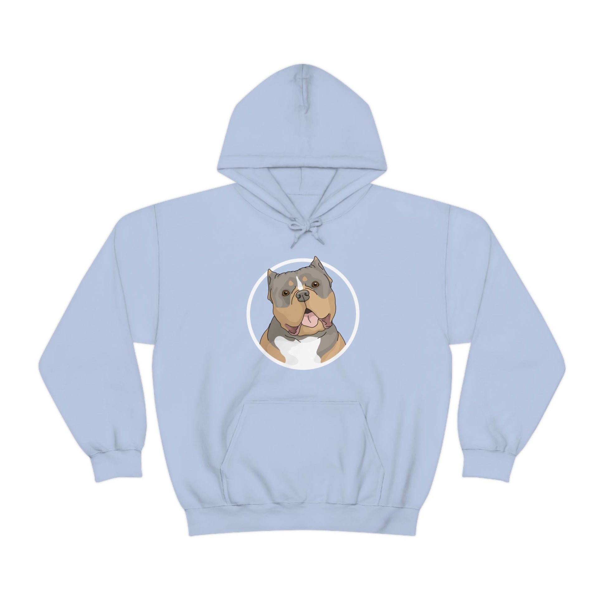 American Bully Circle | Hooded Sweatshirt - Detezi Designs-12899702158914403469