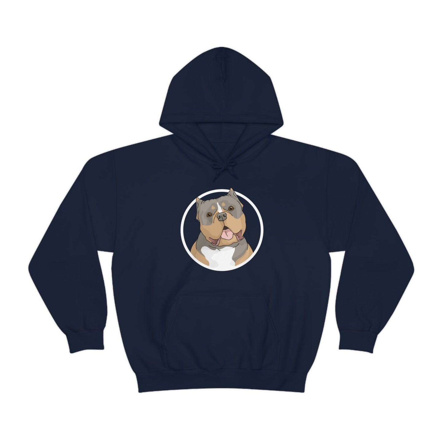 American Bully Circle | Hooded Sweatshirt - Detezi Designs-22997851151002413354