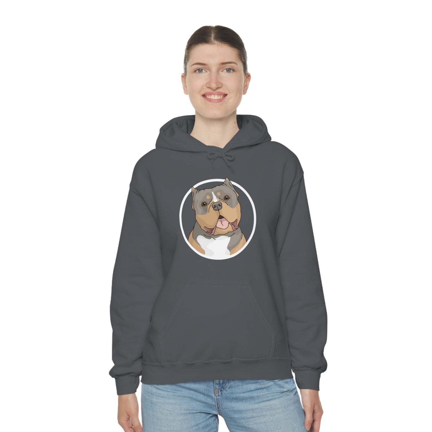 American Bully Circle | Hooded Sweatshirt - Detezi Designs-27470094237331699614