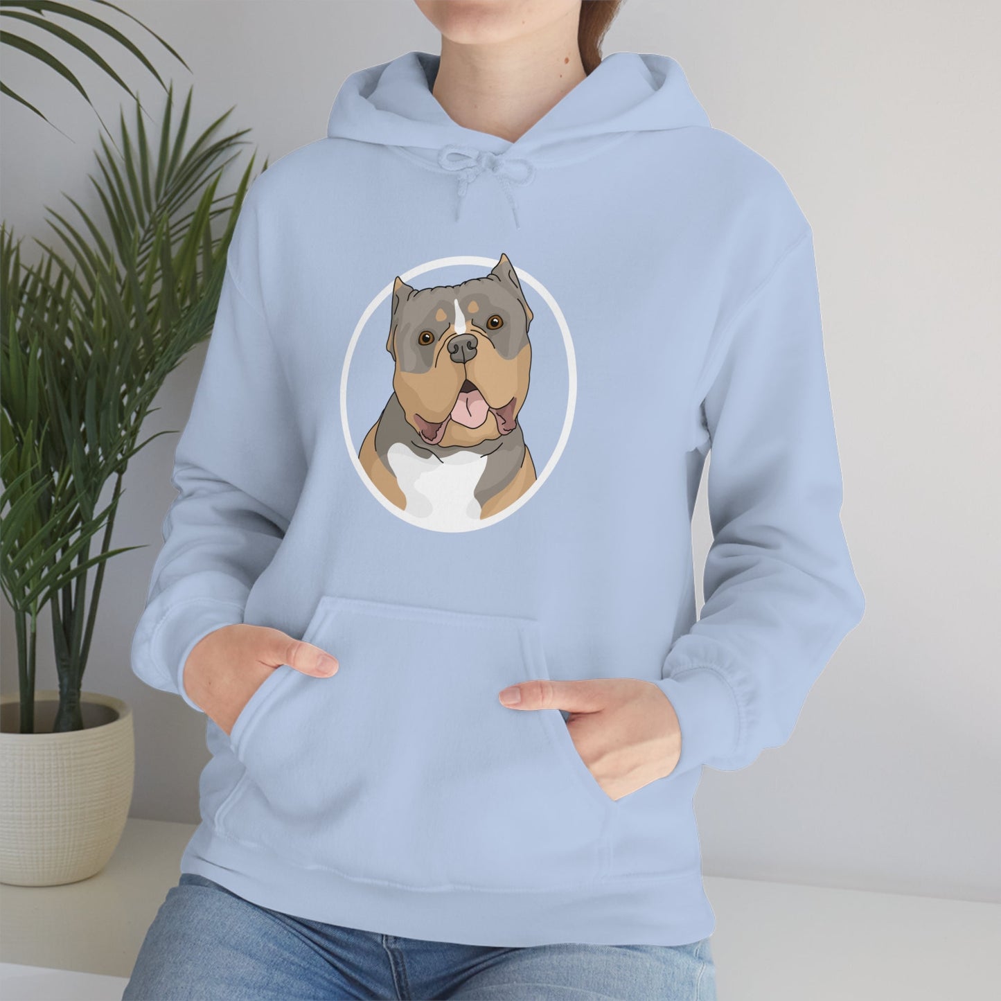 American Bully Circle | Hooded Sweatshirt - Detezi Designs-27470094237331699614