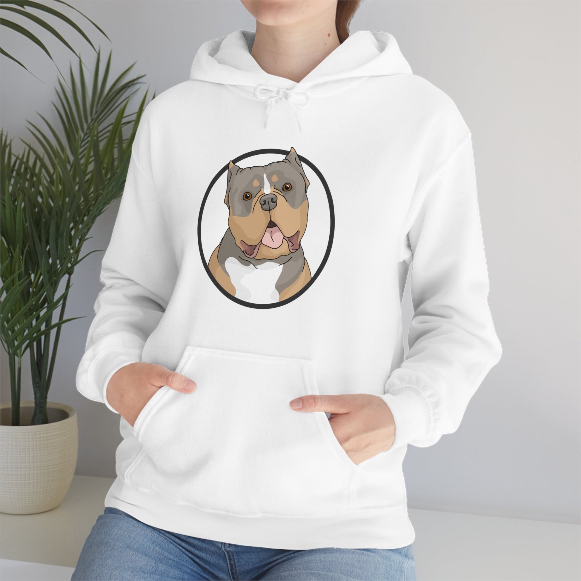 American Bully Circle | Hooded Sweatshirt - Detezi Designs-27470094237331699614