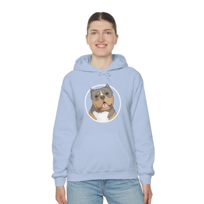 American Bully Circle | Hooded Sweatshirt - Detezi Designs-27470094237331699614