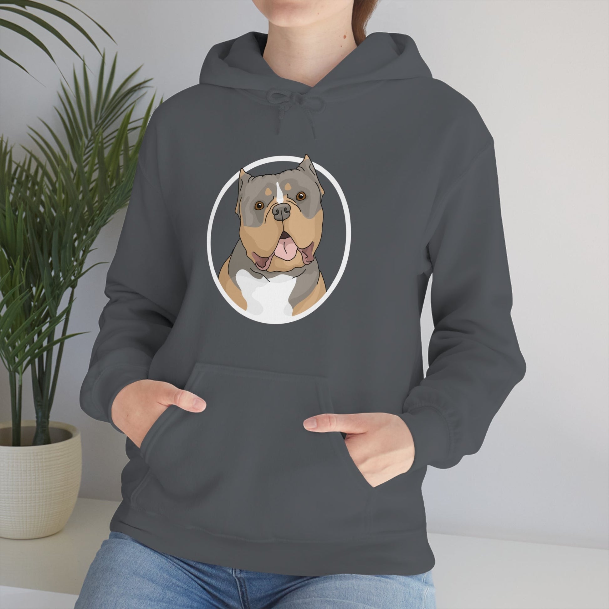 American Bully Circle | Hooded Sweatshirt - Detezi Designs-27470094237331699614