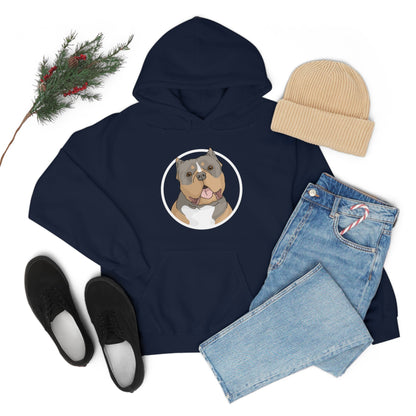 American Bully Circle | Hooded Sweatshirt - Detezi Designs-27470094237331699614