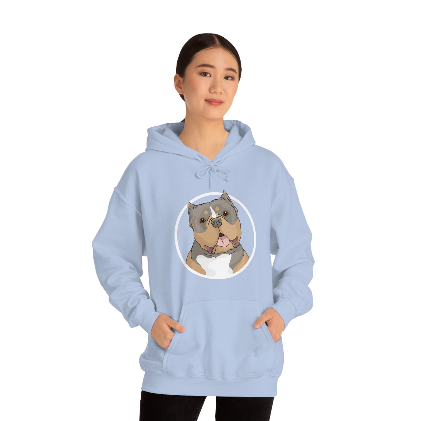 American Bully Circle | Hooded Sweatshirt - Detezi Designs-27470094237331699614