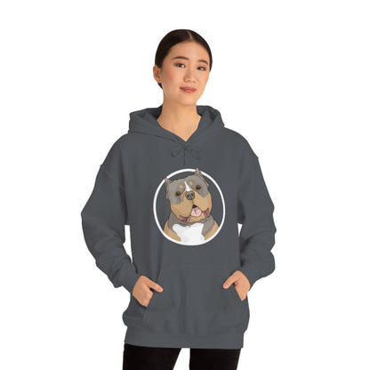 American Bully Circle | Hooded Sweatshirt - Detezi Designs-27470094237331699614