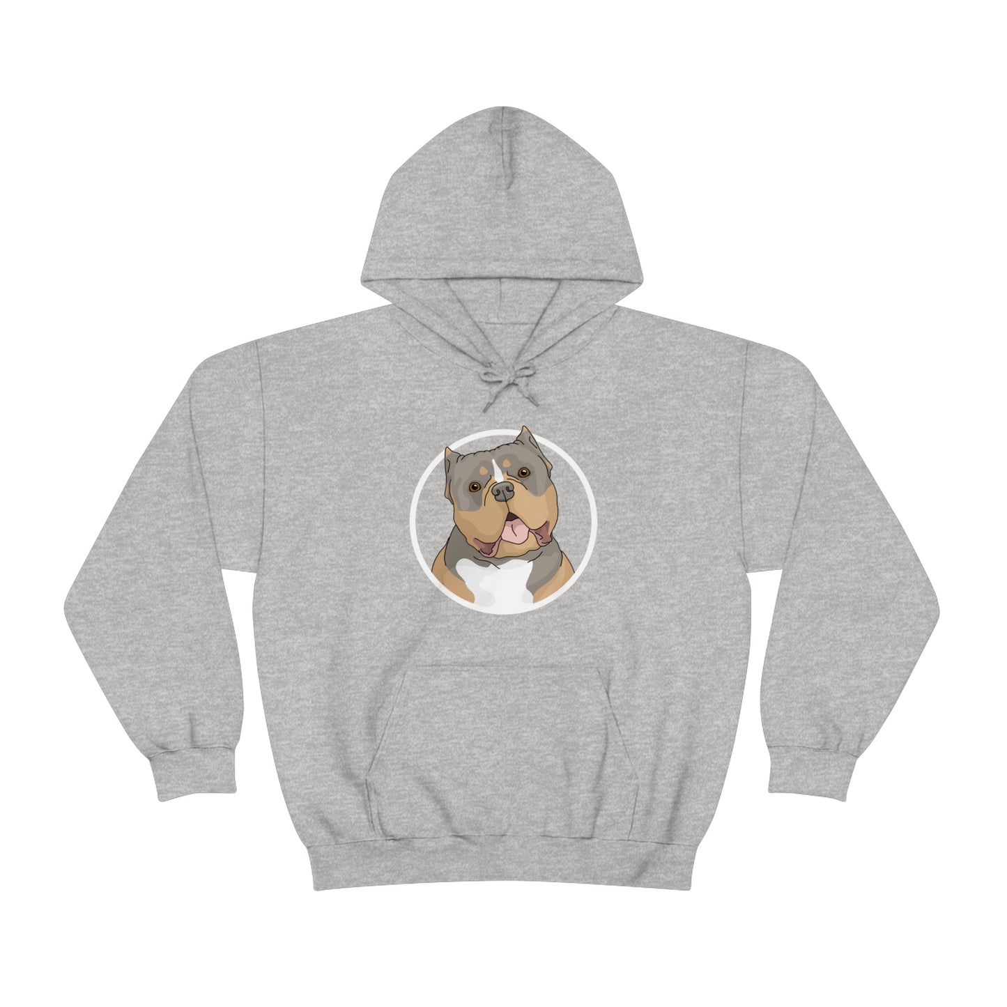 American Bully Circle | Hooded Sweatshirt - Detezi Designs-27470094237331699614