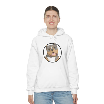 American Bully Circle | Hooded Sweatshirt - Detezi Designs-27470094237331699614