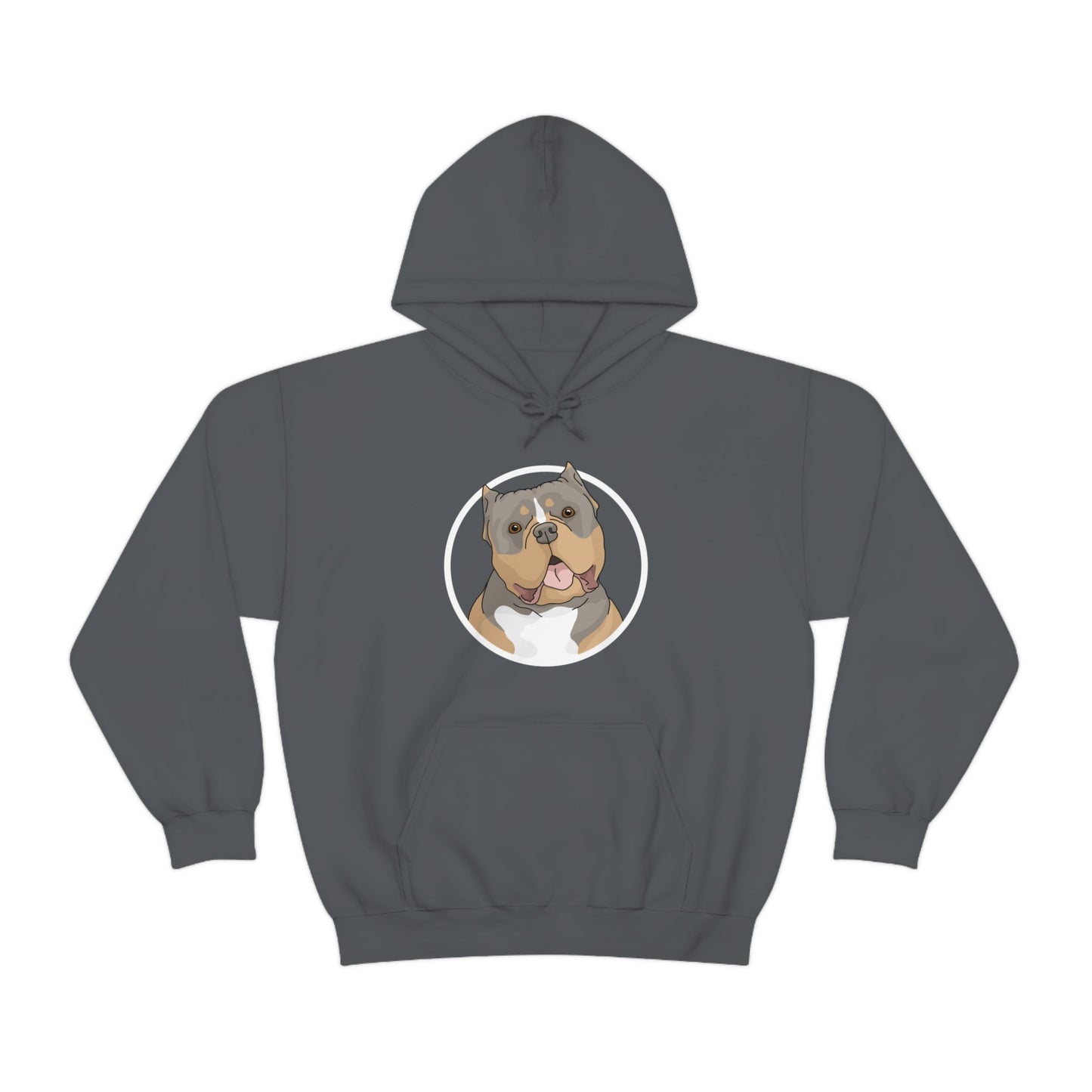 American Bully Circle | Hooded Sweatshirt - Detezi Designs-32993369931923626748