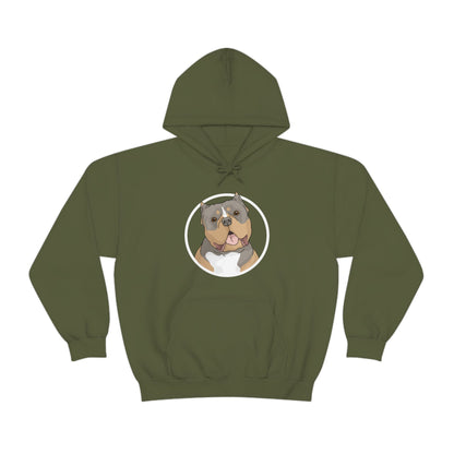 American Bully Circle | Hooded Sweatshirt - Detezi Designs-40010490913062349712