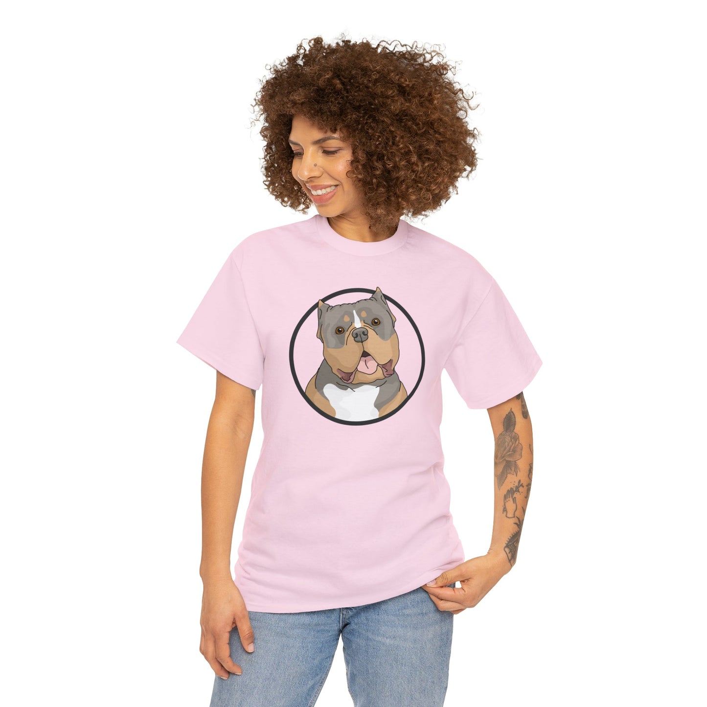 American Bully Circle | T-shirt - Detezi Designs-23152235135325203011