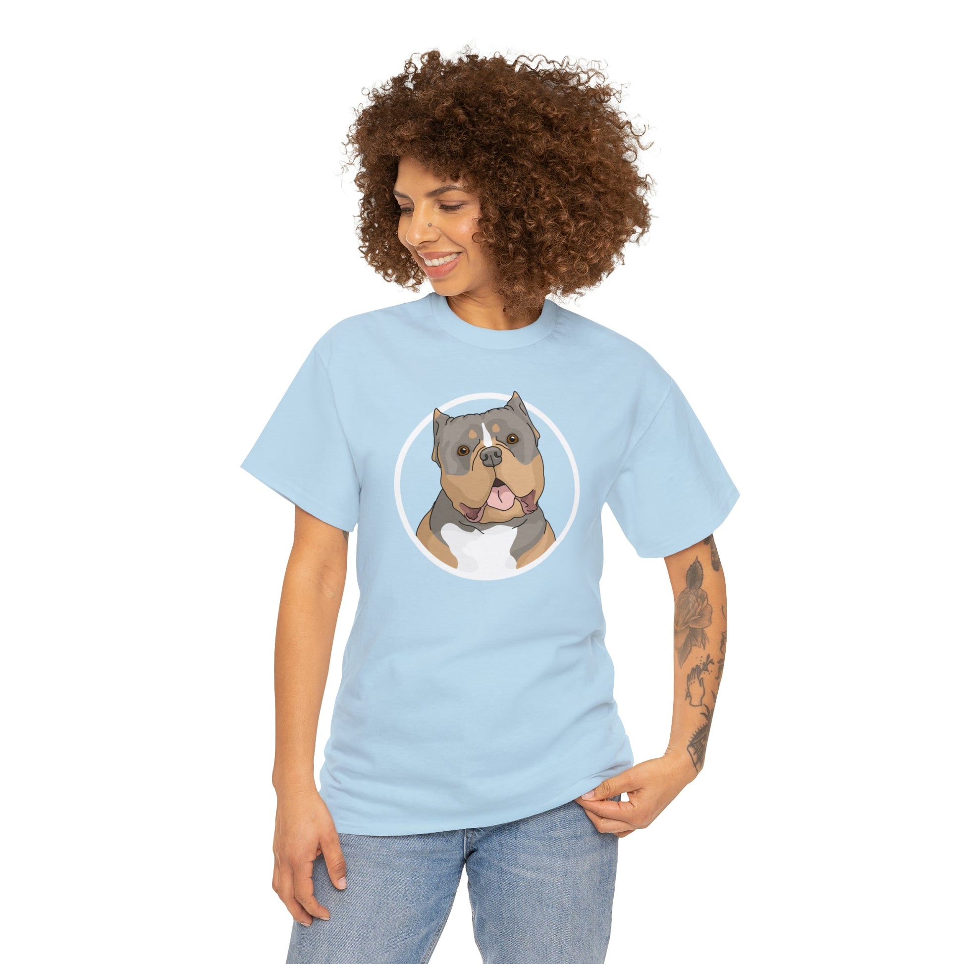 American Bully Circle | T-shirt - Detezi Designs-23152235135325203011