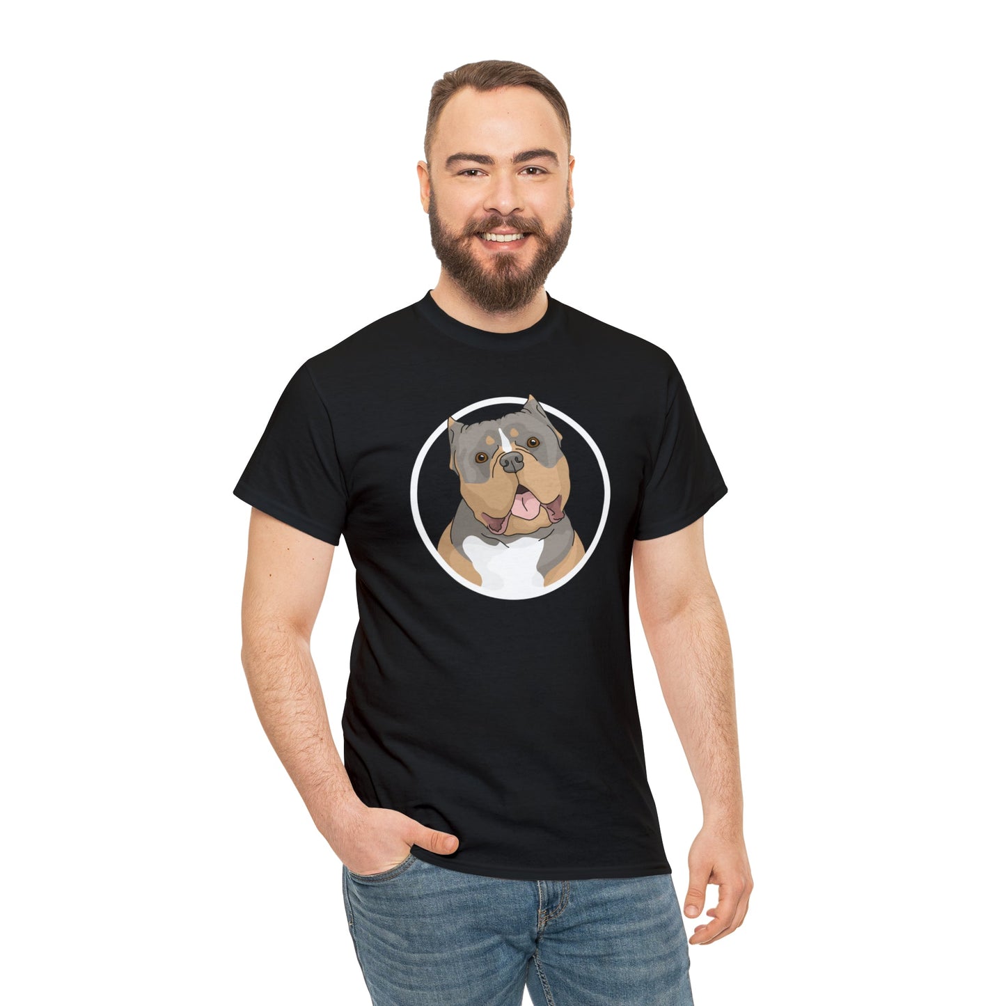 American Bully Circle | T-shirt - Detezi Designs-23152235135325203011