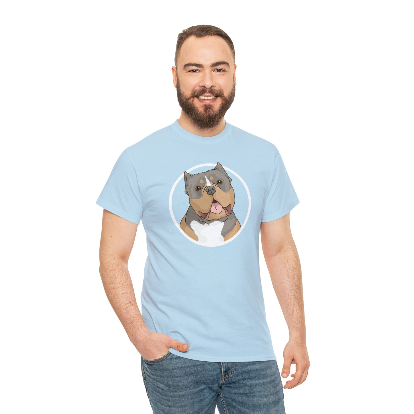 American Bully Circle | T-shirt - Detezi Designs-23152235135325203011