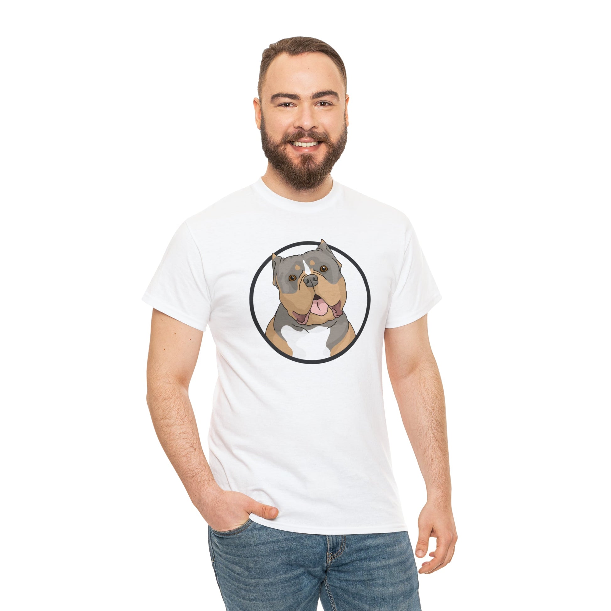 American Bully Circle | T-shirt - Detezi Designs-23152235135325203011