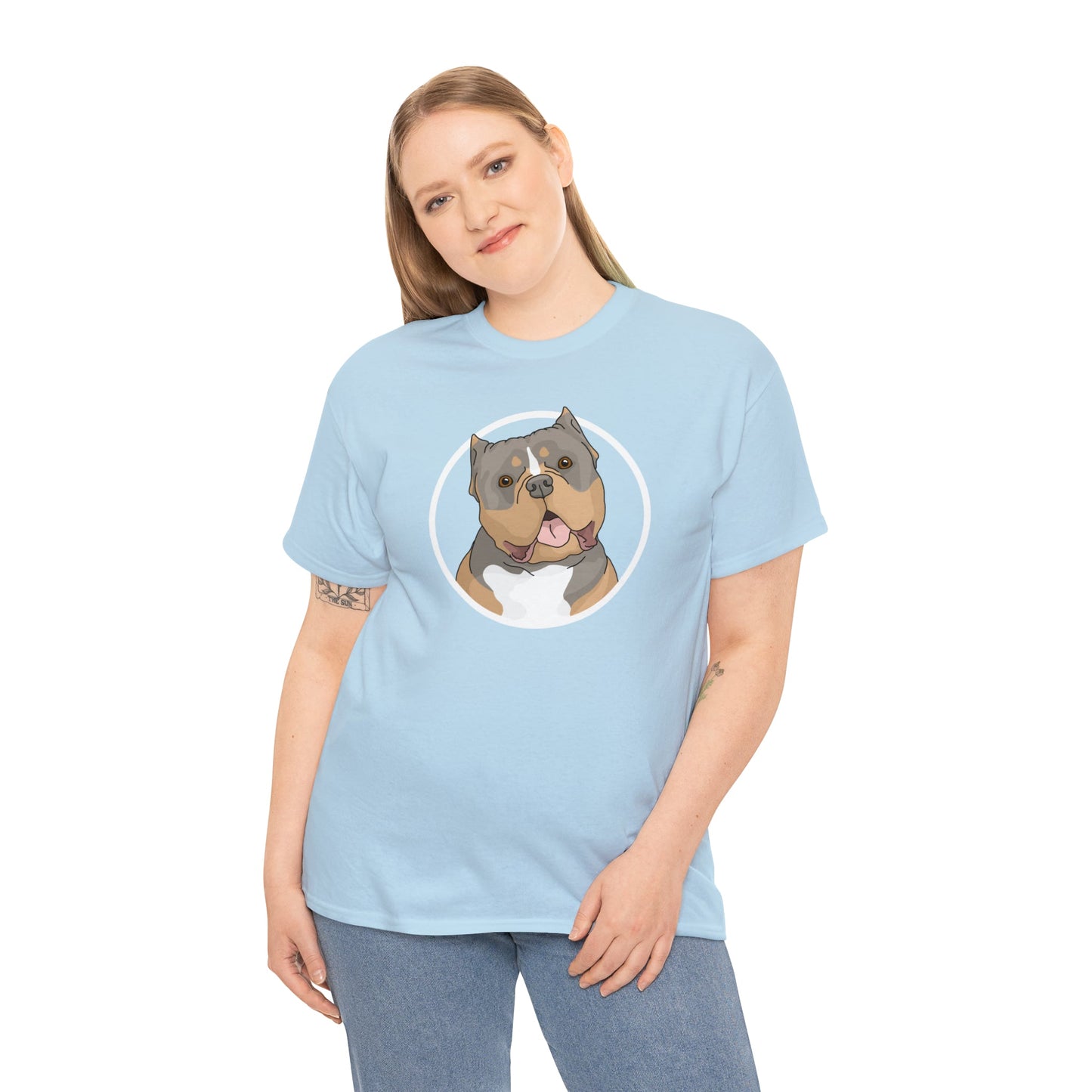 American Bully Circle | T-shirt - Detezi Designs-23152235135325203011