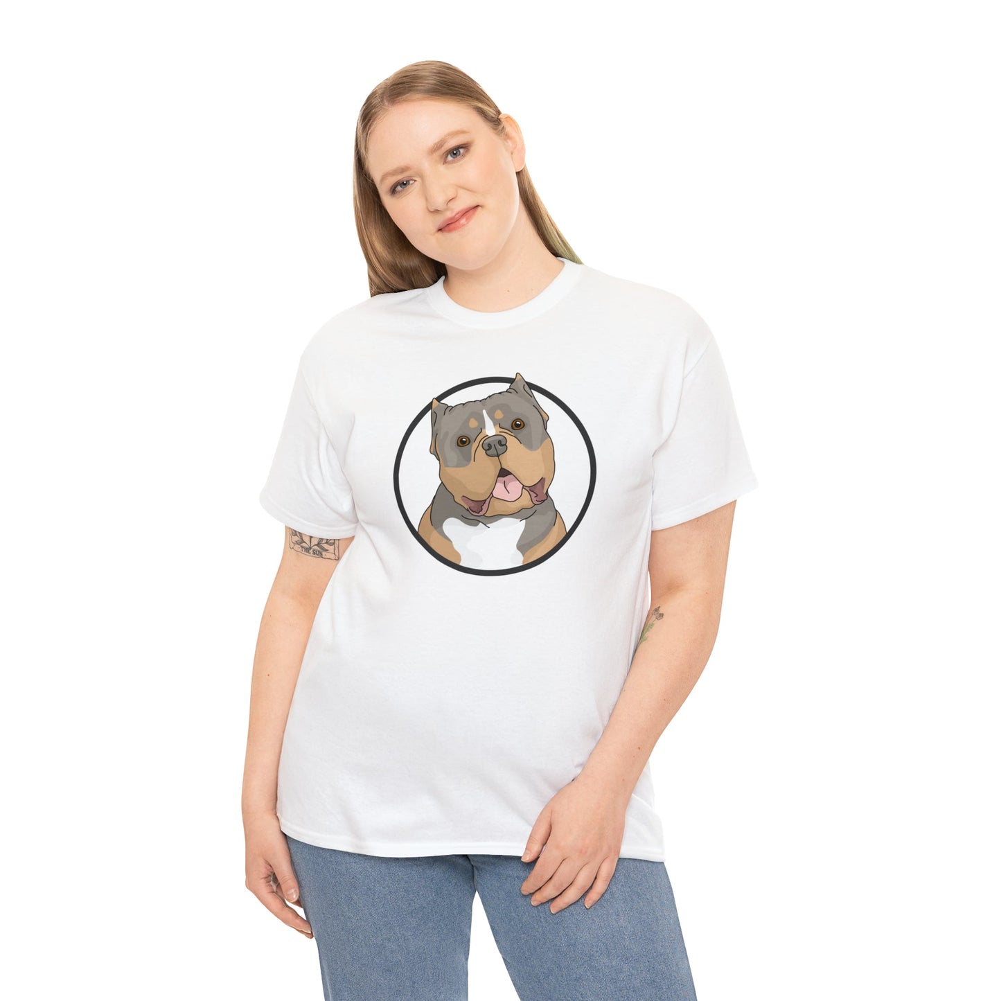 American Bully Circle | T-shirt - Detezi Designs-23152235135325203011