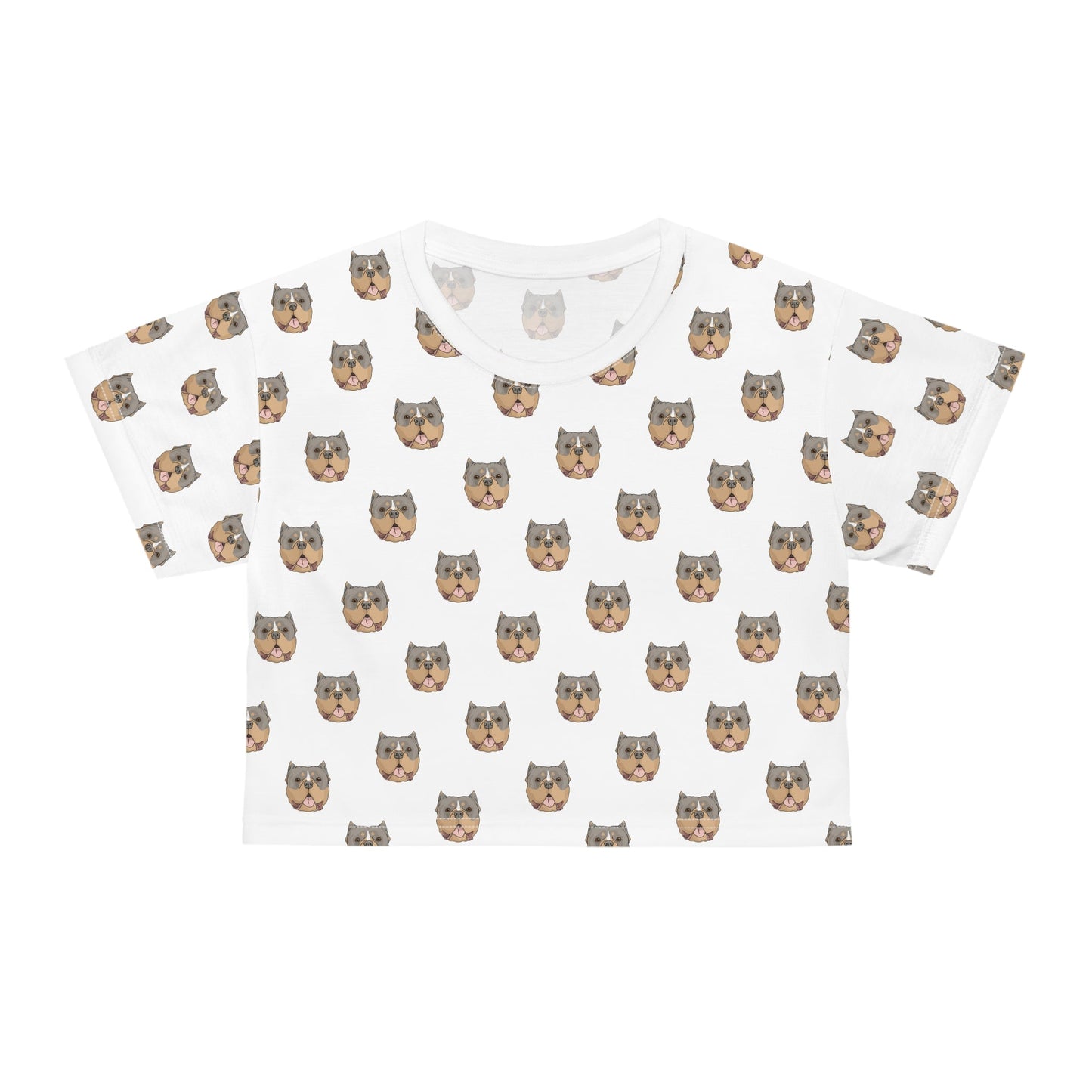 American Bully Faces | Crop Tee - Detezi Designs-GR001