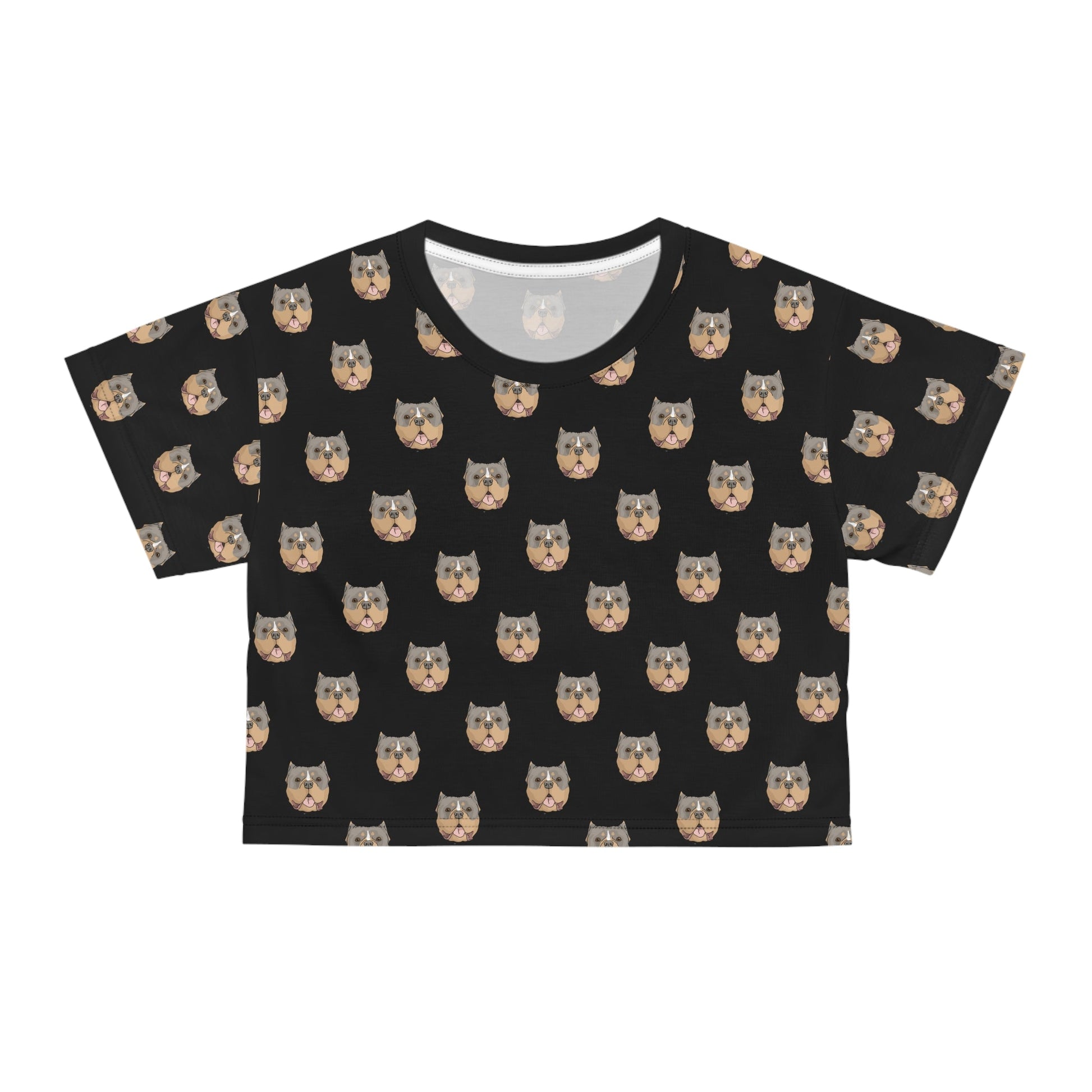 American Bully Faces | Crop Tee - Detezi Designs-GR001