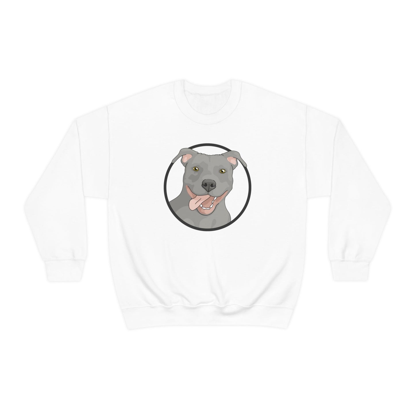 American Pit Bull Terrier Circle | Crewneck Sweatshirt - Detezi Designs-13964536217813160428