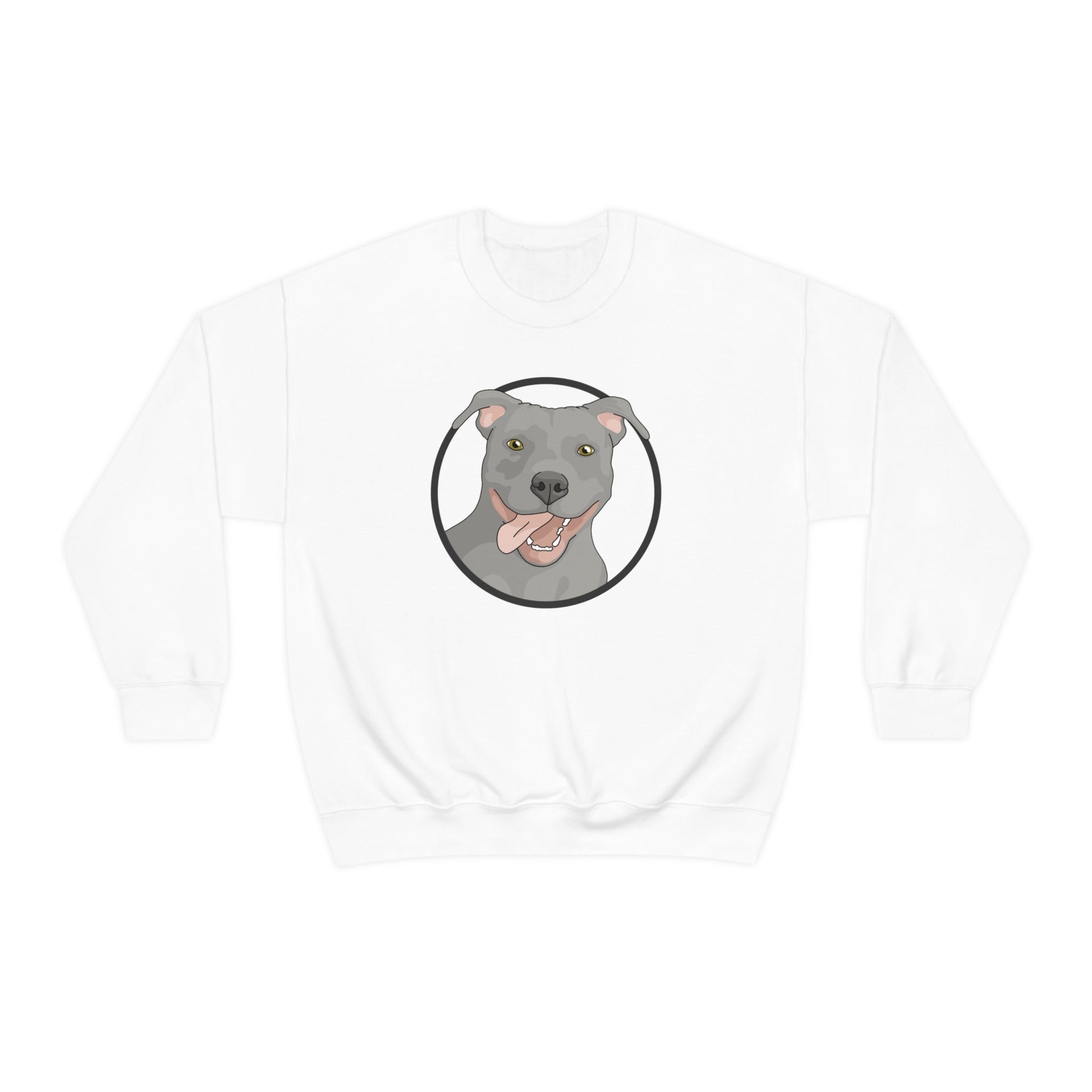 American Pit Bull Terrier Circle | Crewneck Sweatshirt - Detezi Designs-13964536217813160428