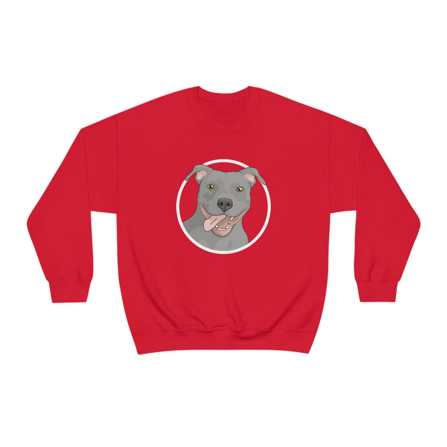 American Pit Bull Terrier Circle | Crewneck Sweatshirt - Detezi Designs-14573787259511374059