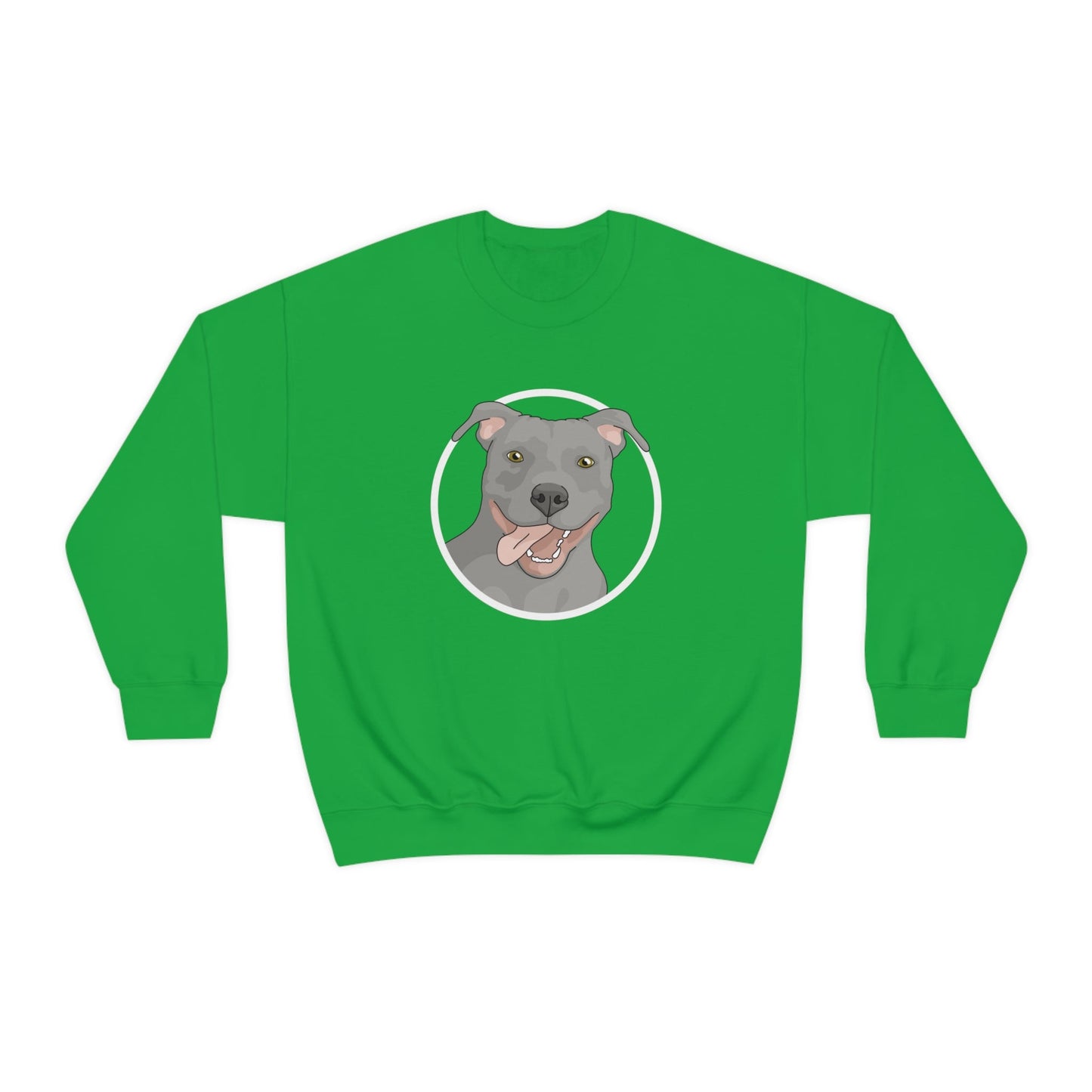 American Pit Bull Terrier Circle | Crewneck Sweatshirt - Detezi Designs-15321915582300647442