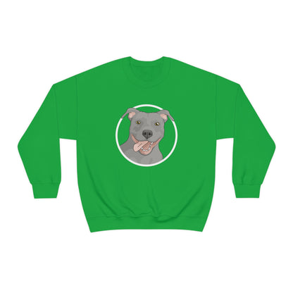 American Pit Bull Terrier Circle | Crewneck Sweatshirt - Detezi Designs-15321915582300647442