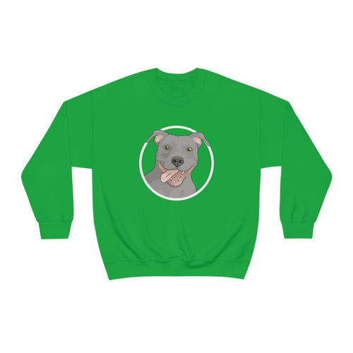 American Pit Bull Terrier Circle | Crewneck Sweatshirt - Detezi Designs-15321915582300647442