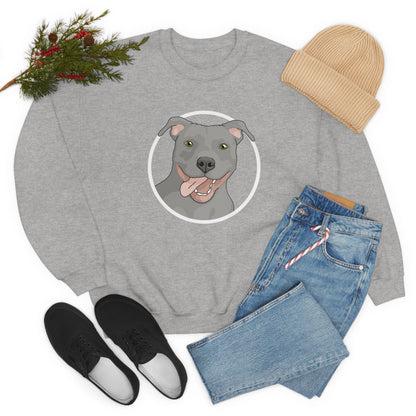 American Pit Bull Terrier Circle | Crewneck Sweatshirt - Detezi Designs-22328093633649176371