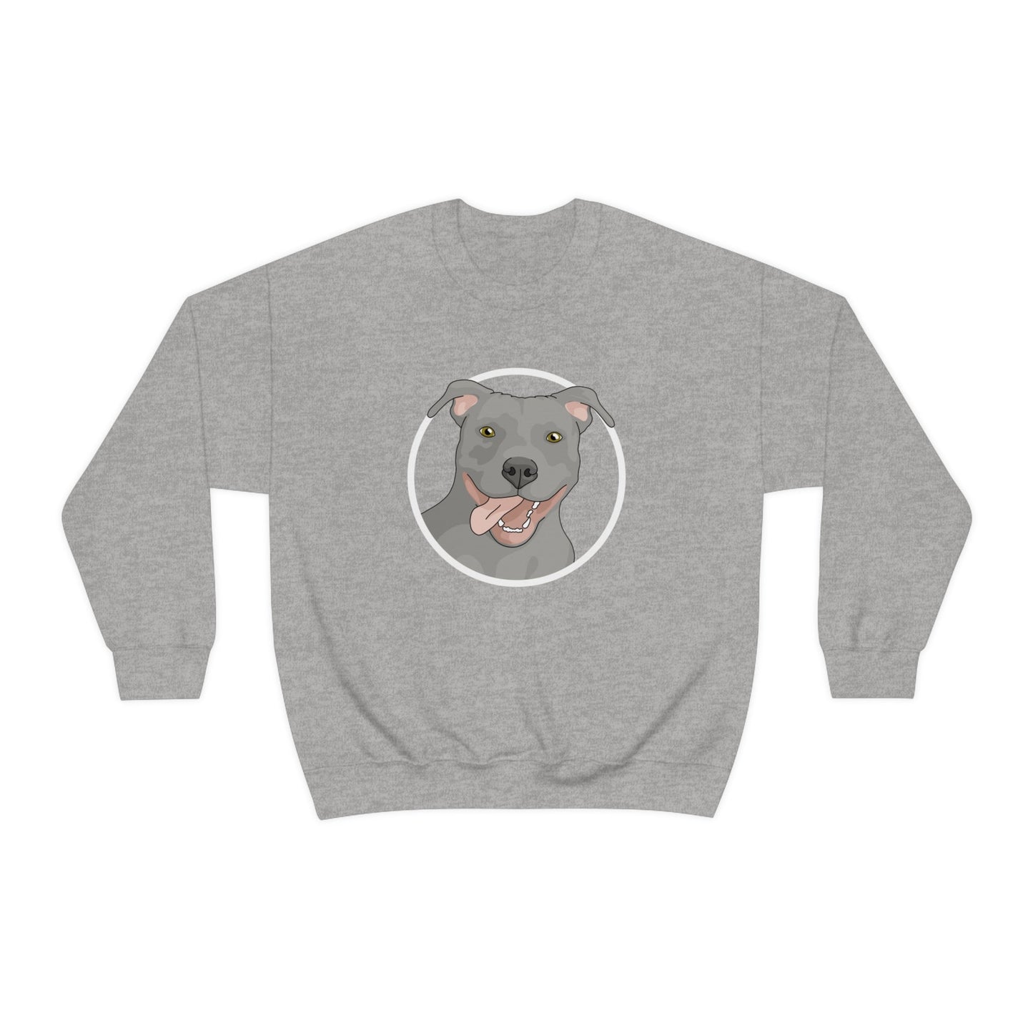 American Pit Bull Terrier Circle | Crewneck Sweatshirt - Detezi Designs-22328093633649176371